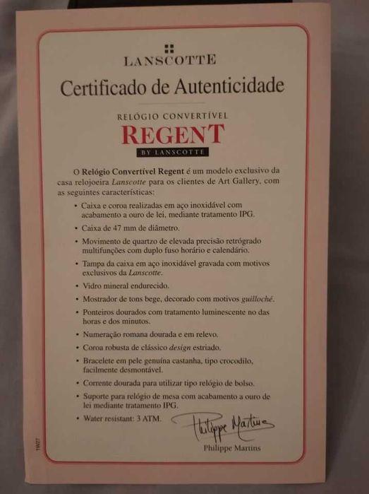 Relógio Regent by Lanscotte + Oferta *