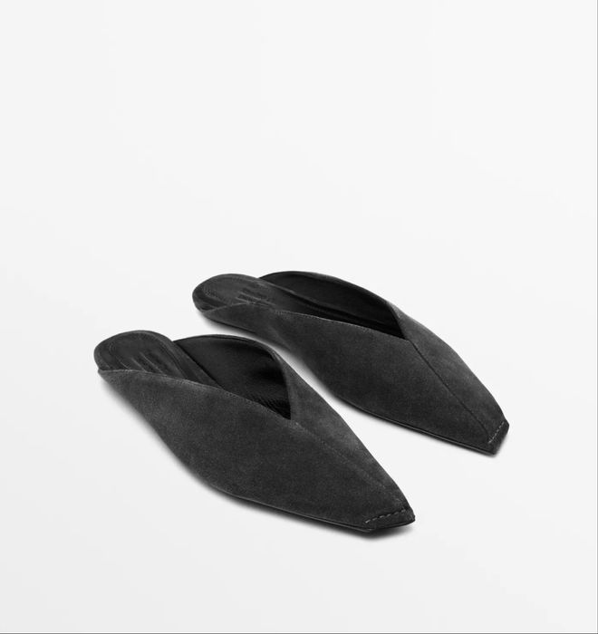 Замшеві мюлі туфлі Massimo Dutti limited edition