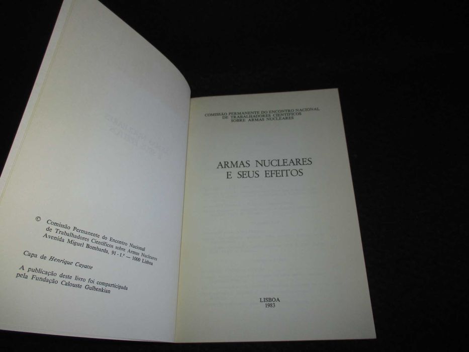 Livro Armas Nucleares e Seus Efeitos 1983