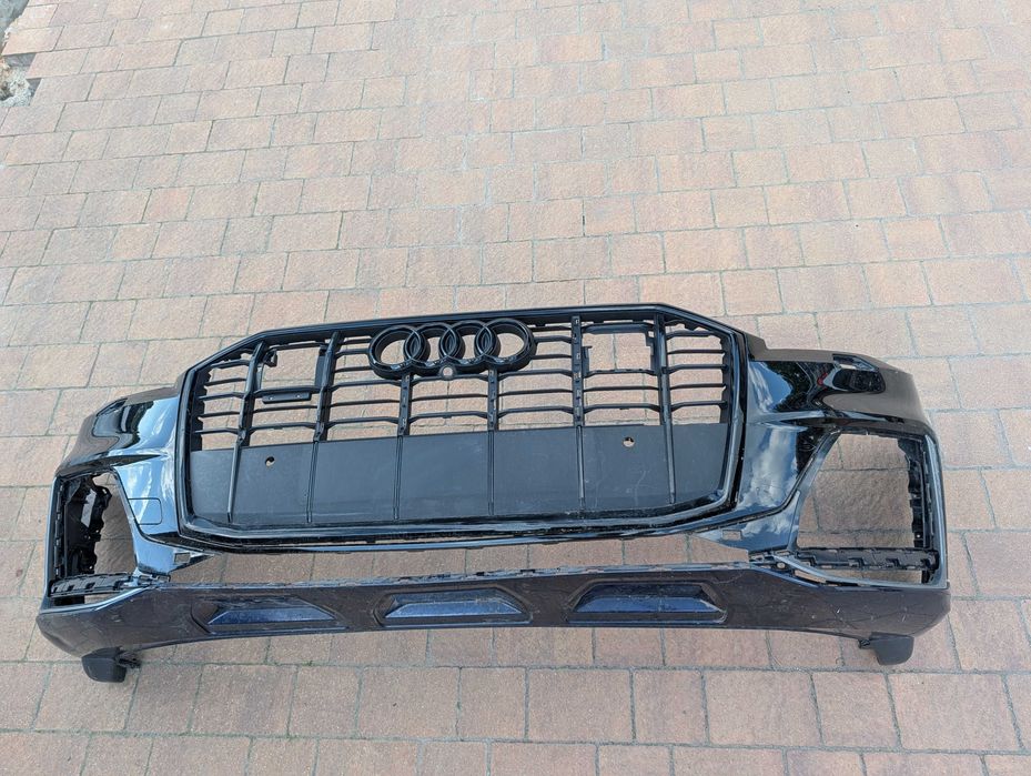 audi Q7 lift 19-  sline 4m s-line zderzak przód oryginał