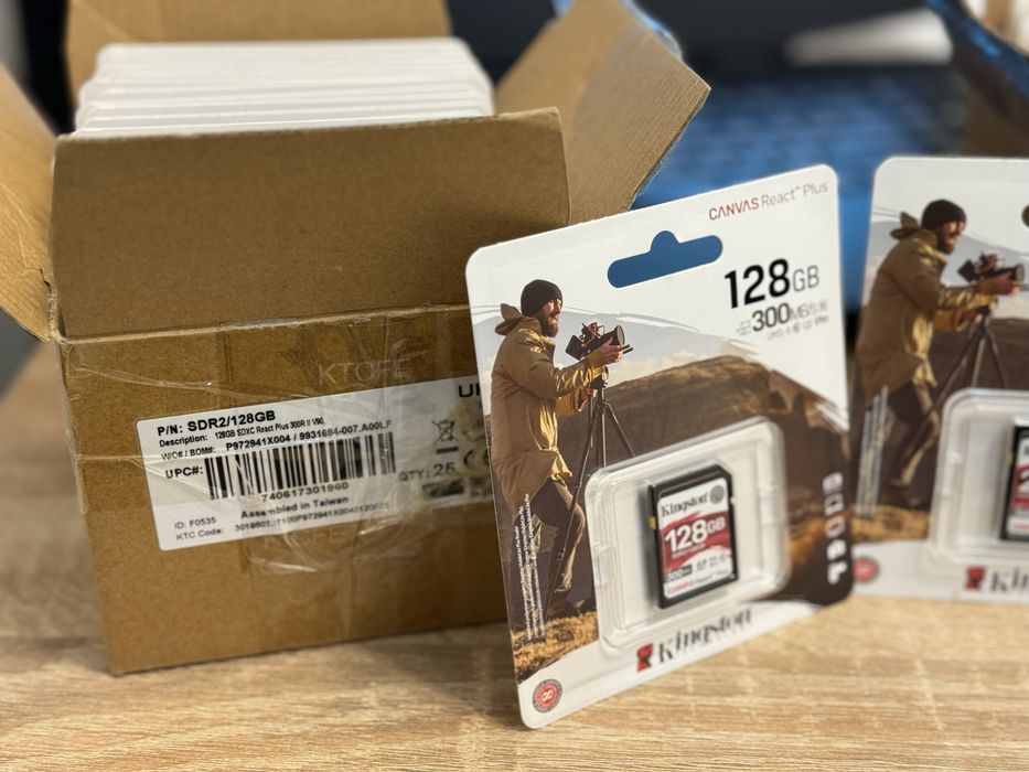 Kingston 256 GB SDXC Class 10 UHS-II U3 Canvas React Plus (SDR2/256GB)