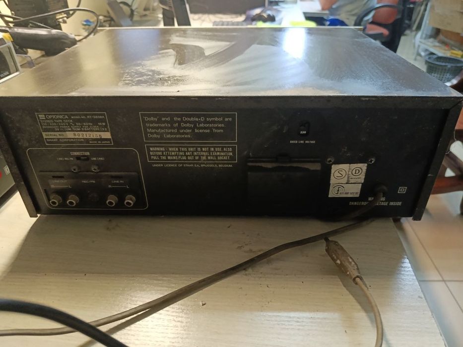 Вінтажна касетна дека Optonica RT-3838 (Sharp) Japan / Ретро