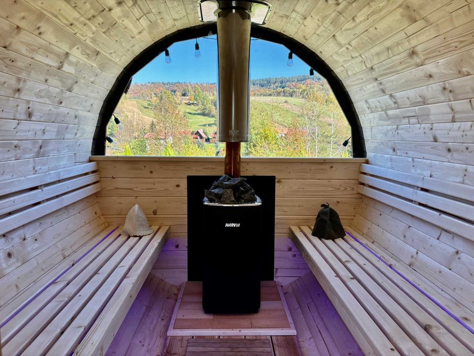 Domki na weekend, wakacje z kominkiem jacuzzi sauna na wyłączność
