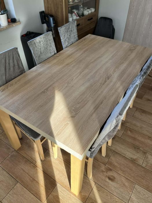 Stół do salonu+ 6 krzeseł