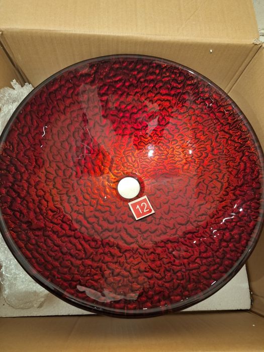 Umywalka  szklana nablatowa