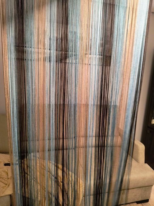 Firany makarony sznurki szerokość 150xwysokość 240