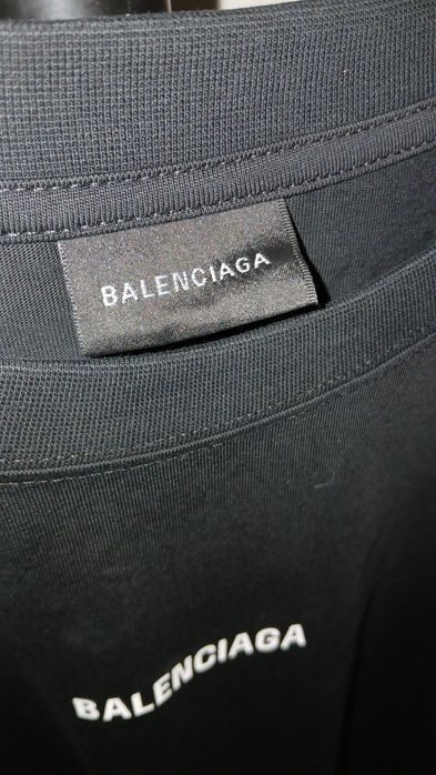 Balenciaga Logo T-shirt preta