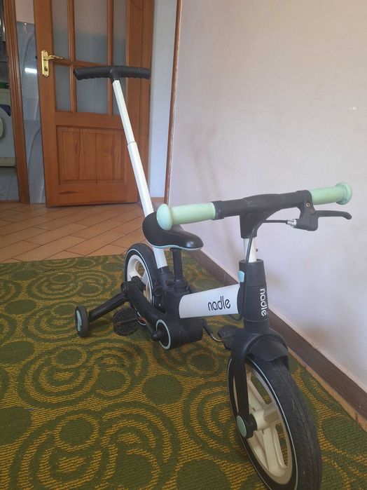 Велосипед біговел з батьківською ручкою 3 в 1 Maraton Nadle S-900