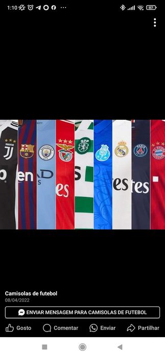 Camisolas Desportivas Novas Camisolas 25/26