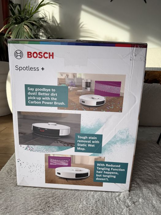 Robot sprzatajacy Bosch Spotless+ BCRD1W: 11000Pa LiDAR Smart Vision