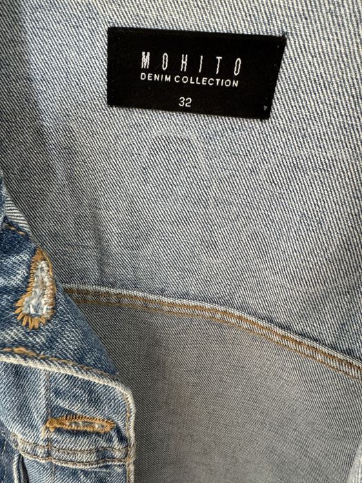 Kurtka jeansowa damska 32 34 oversize mohito