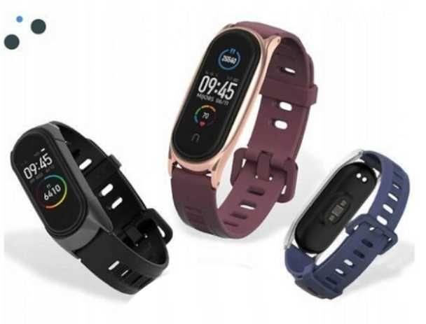 Pasek Opasek DUO tylko do XIAOMI MI BAND 7 Czarna Zamienna PREMIUM