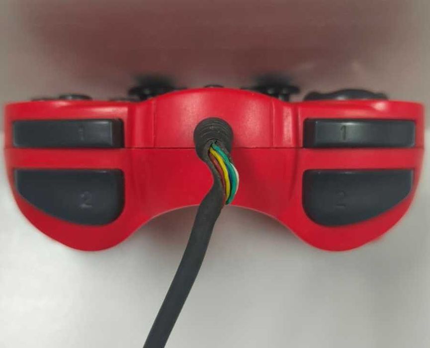 Comando 3D2 para PS1 / PS2 – Vermelho – Turbo / Slow