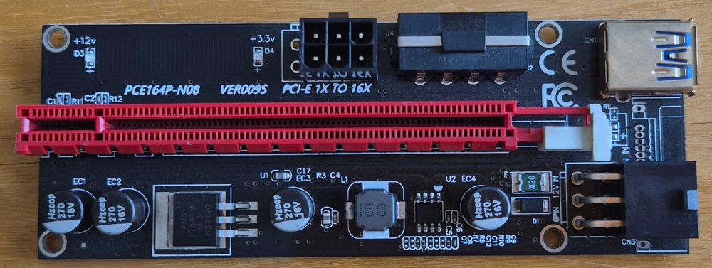 Riser 009S PRO PCI-E 1x-16x USB 3.0 – Komplet z kablem