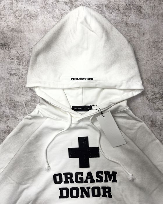 Худі худи Grailz Project G/R Orgasm Donor washed white opium S-M