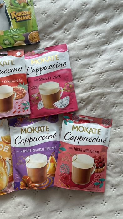 Napoje mokate - cappucino, lemoniada, master shake, kaboom shake mango szarlotka tropical exotic