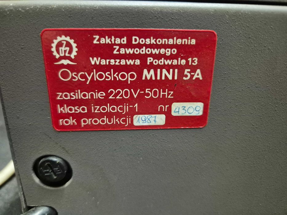 Oscyloskop ZDZ Mini 5-A 1987r.