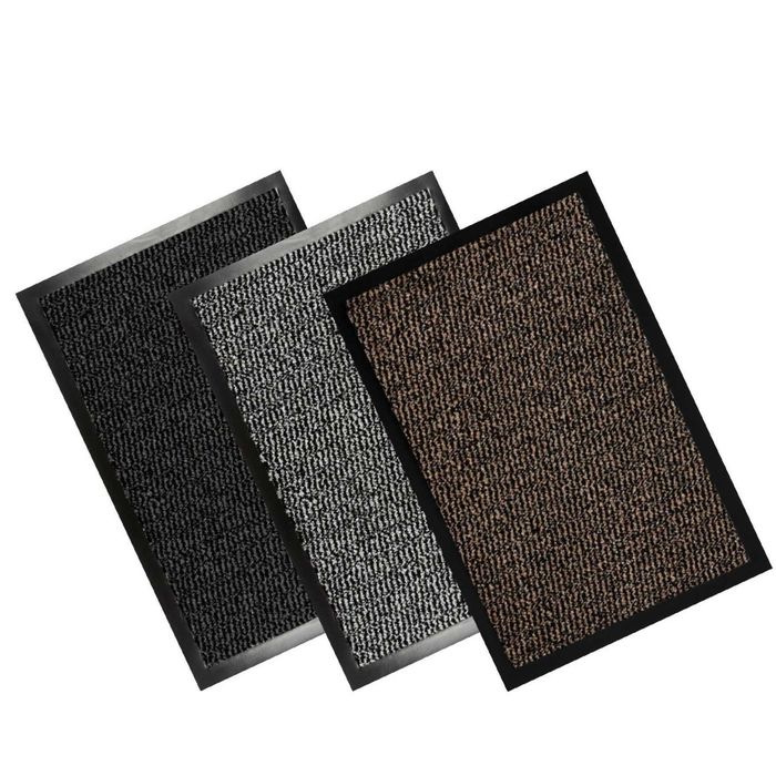 Wycieraczka do butów pod drzwi gumowa mata podłogowa 40x60 cm szara