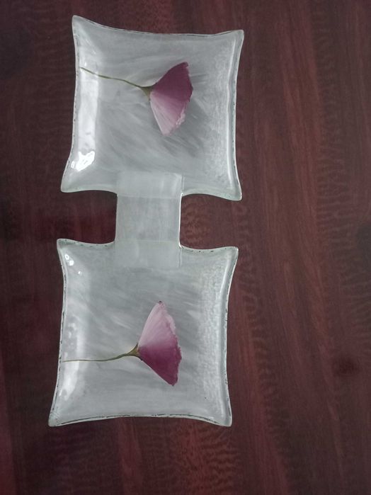 Szklana tacka na przekąski