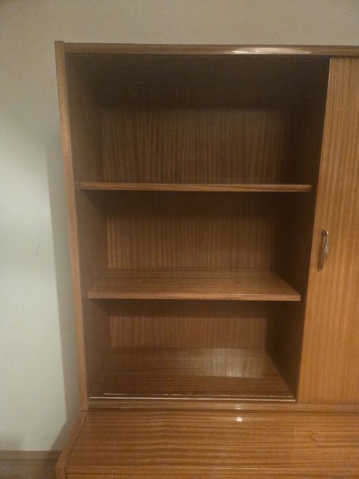 Oryginalny komplet Violetta 10-68 z lat 60. – kredens, komoda, stół, 6 krzeseł