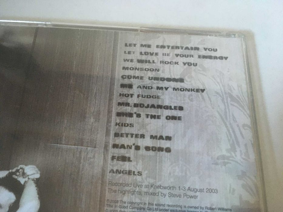 CD - Robbie Williams: Live Summer 2003