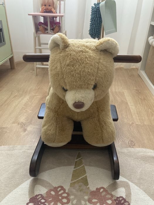 Urso de Baloiço em madeira