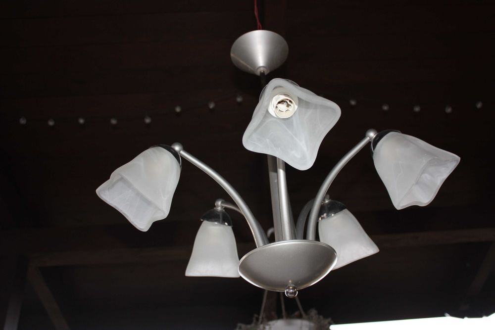 Lampa wisząca pięcioramienna E14