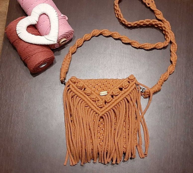 Torebka torba makrama handmade