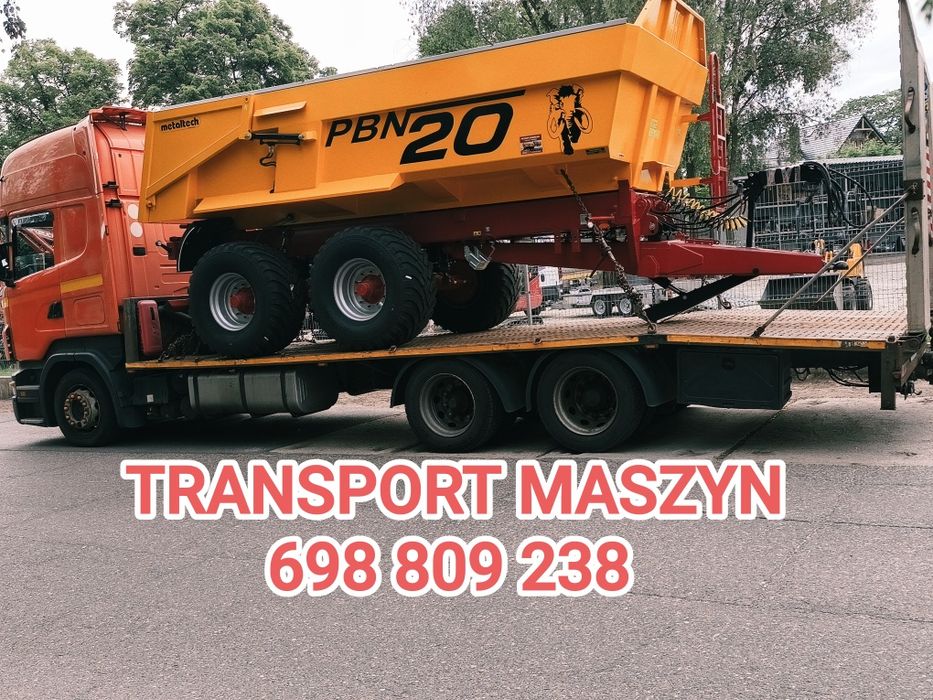 Transport, laweta, przewóz maszyn rolniczych,budowlanych,ciężarowych