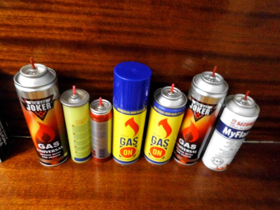Газовые баллончики для заправки зажигалок бУ