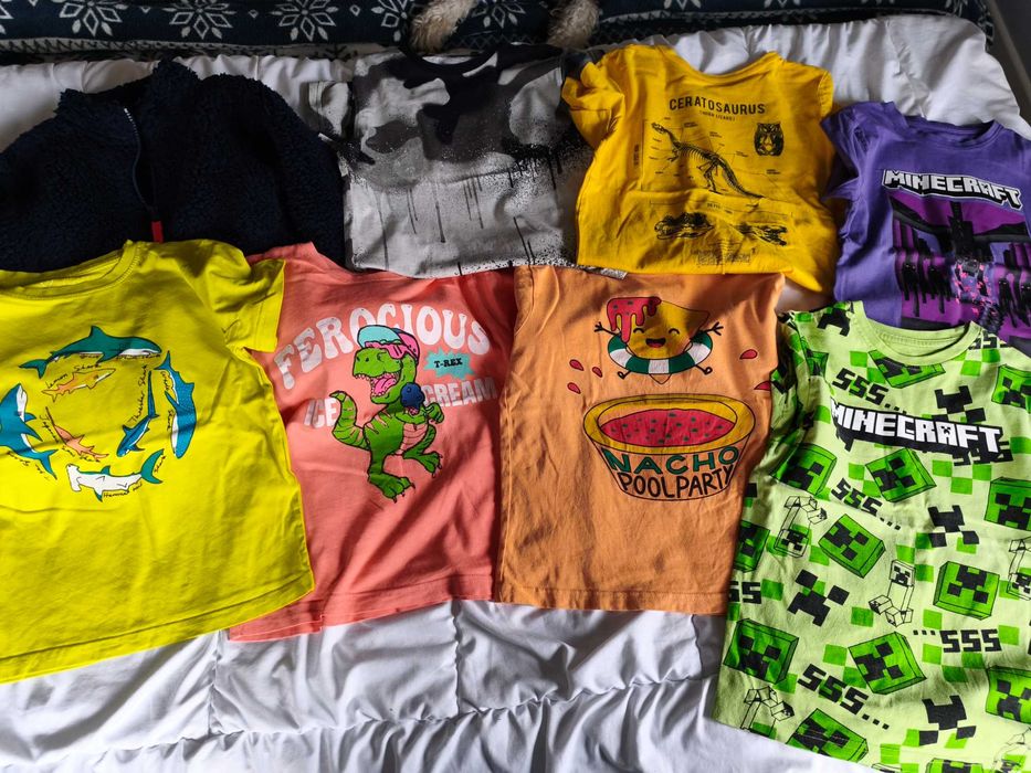 Duży zestaw ubranek dla chłopca r. 122