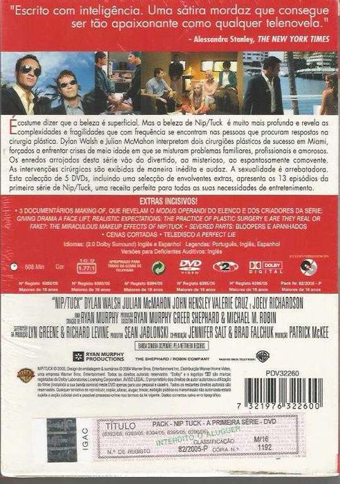 Nip/Tuck - 1ª Temporada (5 DVD-13 episódios) (novo)64552900733442121