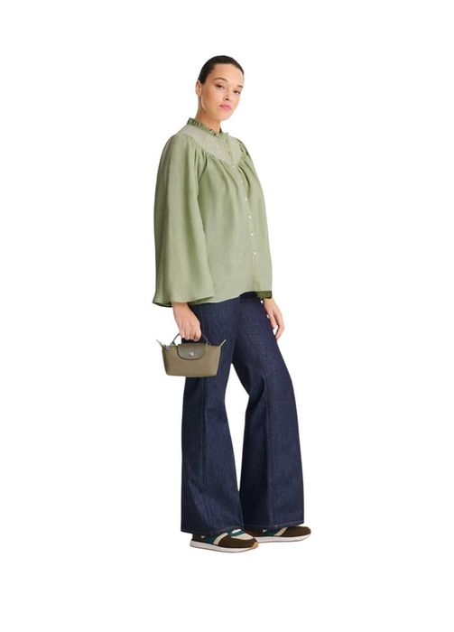 Сумка Longchamp Le Pliage Green Pouch With Handle Artichoke