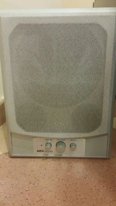 Home Cinema 5.1 AEG HLS-65 Analógico + Adaptador Analógico Fibra Ópt.