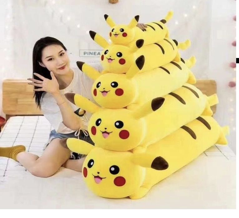 Подушка заяц,кот,мопс,Пикачу длинный 100 см под спину,живот, игрушка