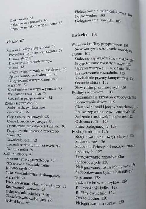 Kalendarz Prac W Ogrodzie - Monika Latkowska DUŻE LITERY