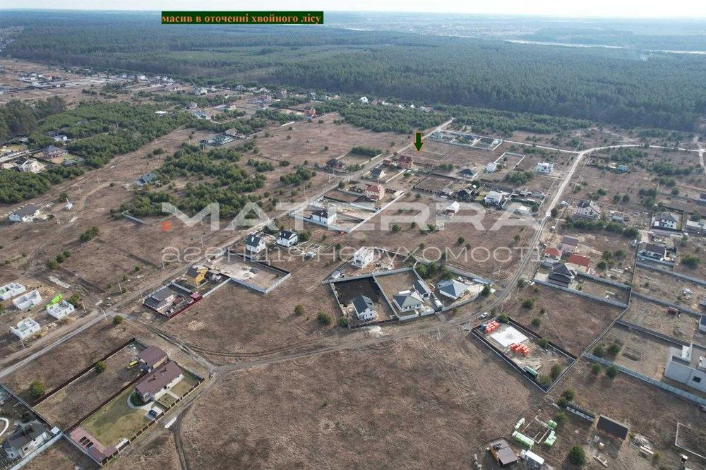 Бобриця 12 соток Продаж ділянки під забудову Поряд ліс