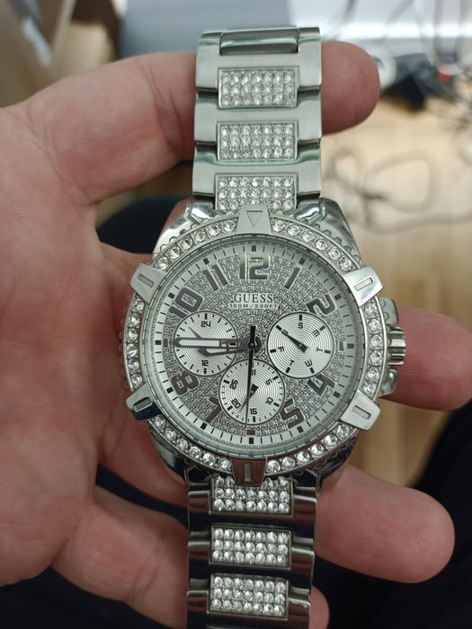 Krysztaly! Guess Frontier srebrny