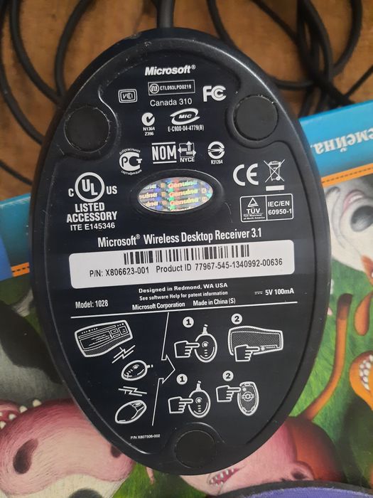 Microsoft wireless desktop receiver 3.1