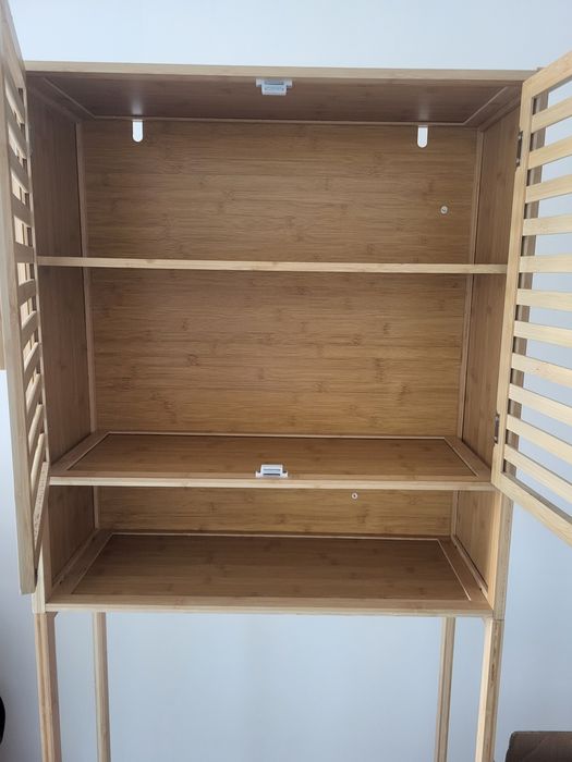 Móvel bambu para máquina de lavar