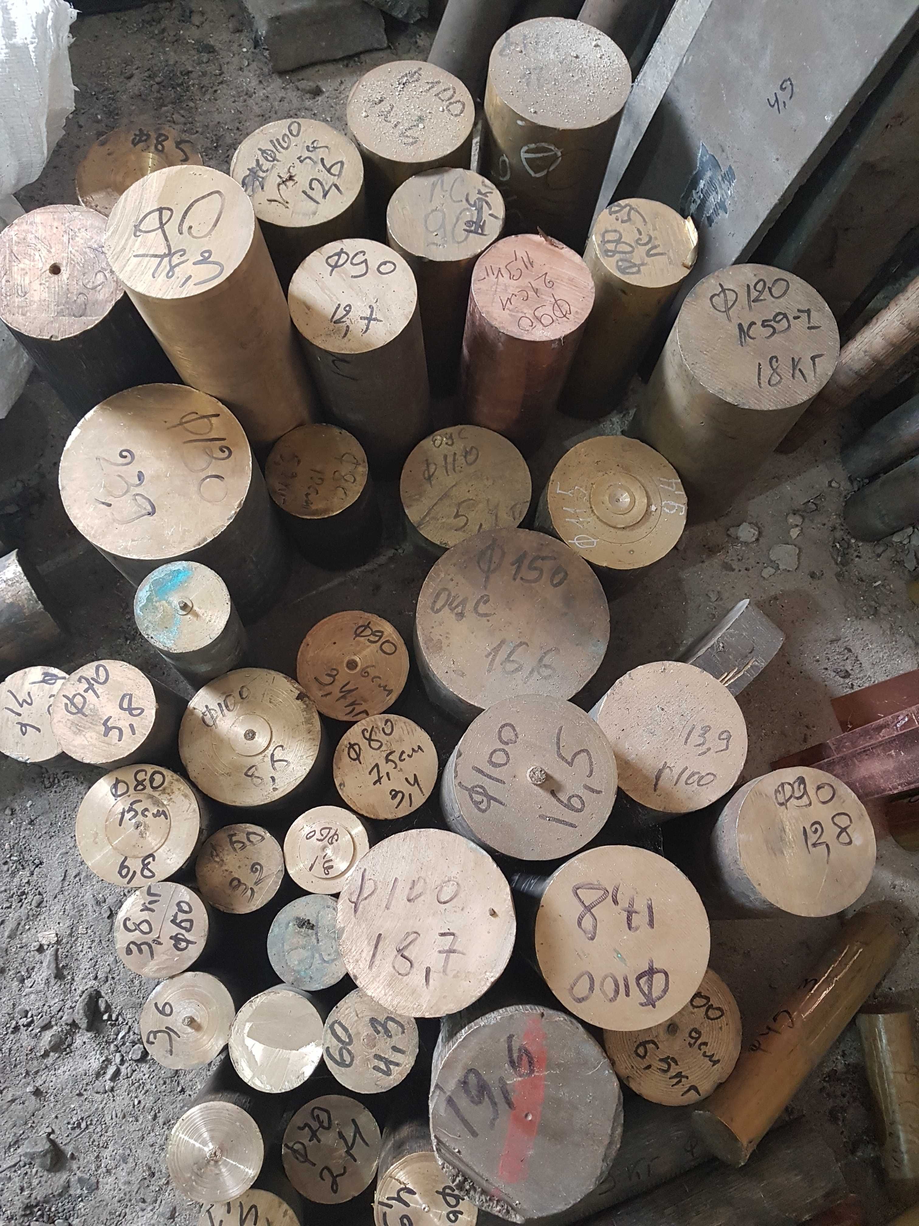 Бронза круг БрАЖ,ОЦС,БрОФ, Латунь ЛС59, Л63. Медь,Нержавейка.: 340 грн ...