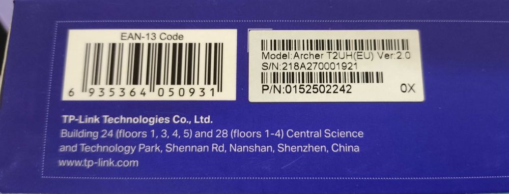 Karta sieciowa zewnętrzna TP-Link AC600 Archer T2UH