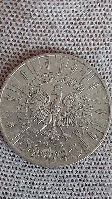 Moneta srebrna 5zł Józef Piłsudski 1935r
