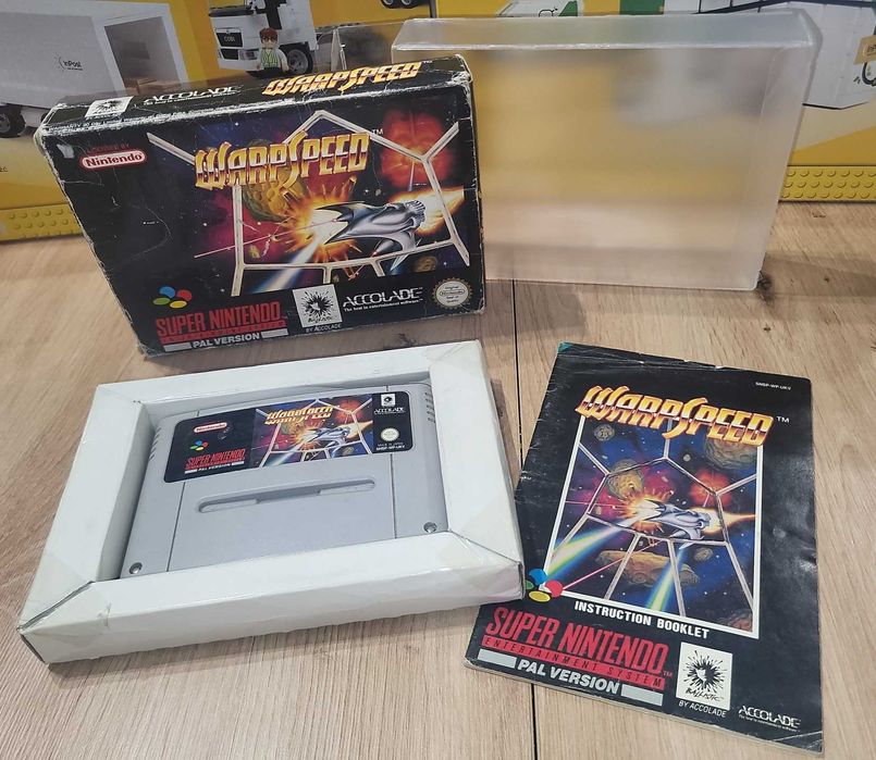 Gra WarpSpeed - NINTENDO SNES - DB- stan CIB Komplet +Protektor