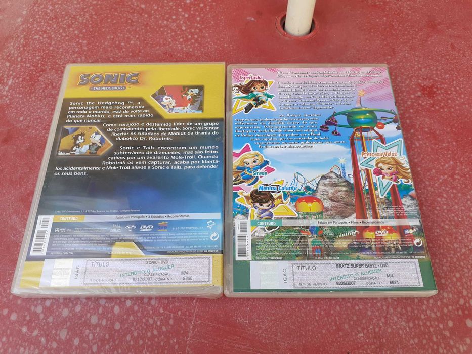 DVDs -Bratz, Gladiformers, Macacos Espaço e outros(NOVOS) (SELADOS)
