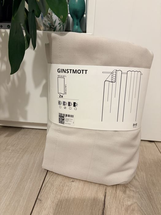 Zaslony Ikea bezowe 145x300