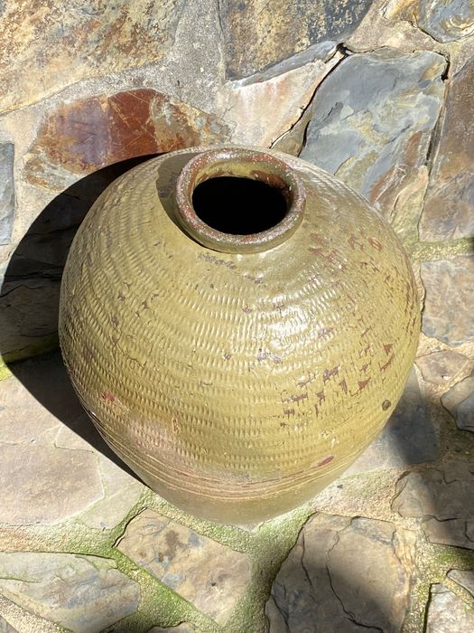 Pote Vaso Cerâmica Chinesa séc XIX 52 cm