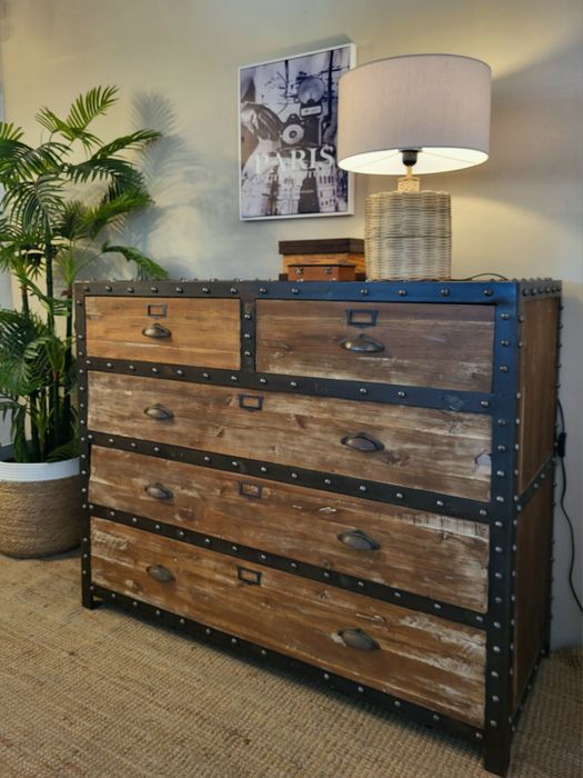 comoda, consola, aparador, industrial, area, rustico