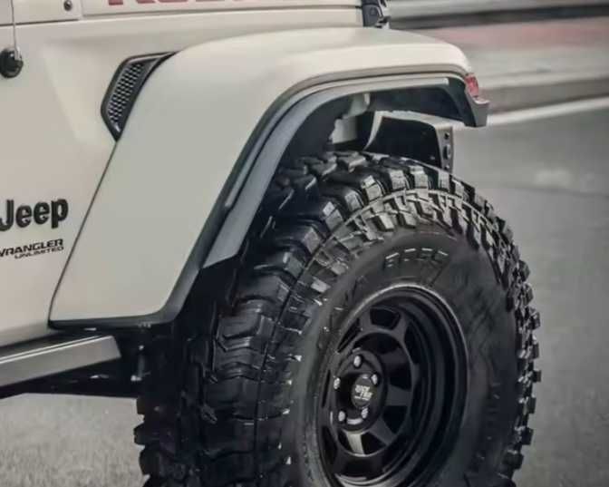 Расширители арок комплект 4 шт Jeep Wrangler JL 2018-