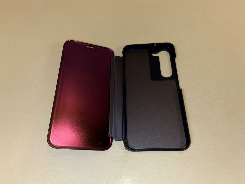 Z008 YukeTop Etui Do Samsung Galaxy S23 Lustrzane Z Klapką Fioletowe